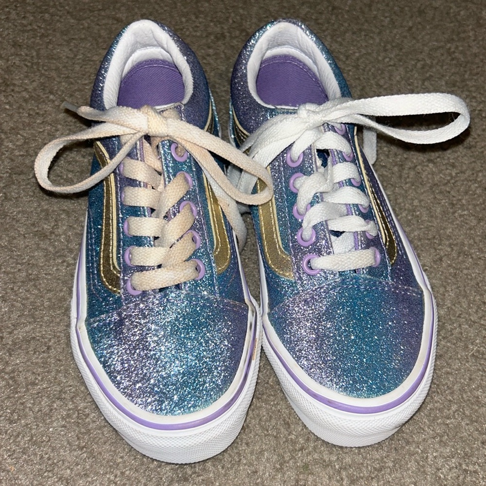 Sparkly ombré Vans